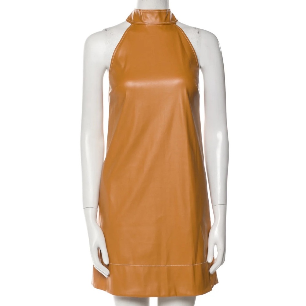 Staud Mock Neck Mini Dress